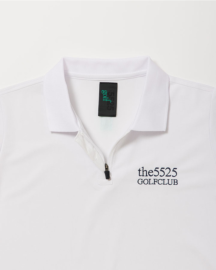 【WOMEN'S】S/SLEEVE Z/UP GOLF SHIRT 詳細画像 WHITE 3