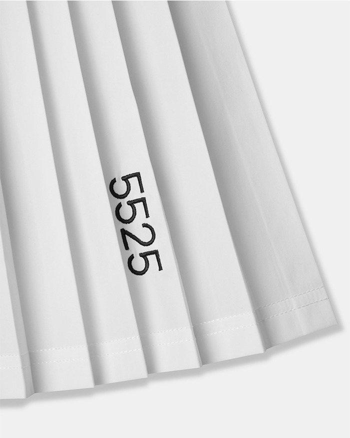 【5525 &times; MAICHI】STRETCH PLEATS SKIRT 詳細画像 WHITE 2