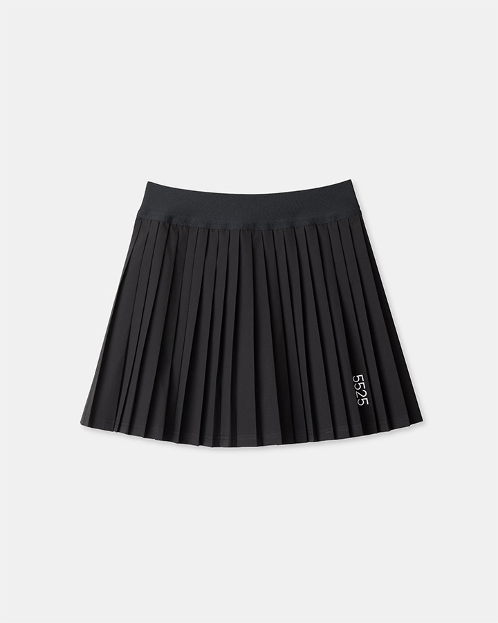 【5525 &times; MAICHI】STRETCH PLEATS SKIRT 詳細画像 BLACK 1