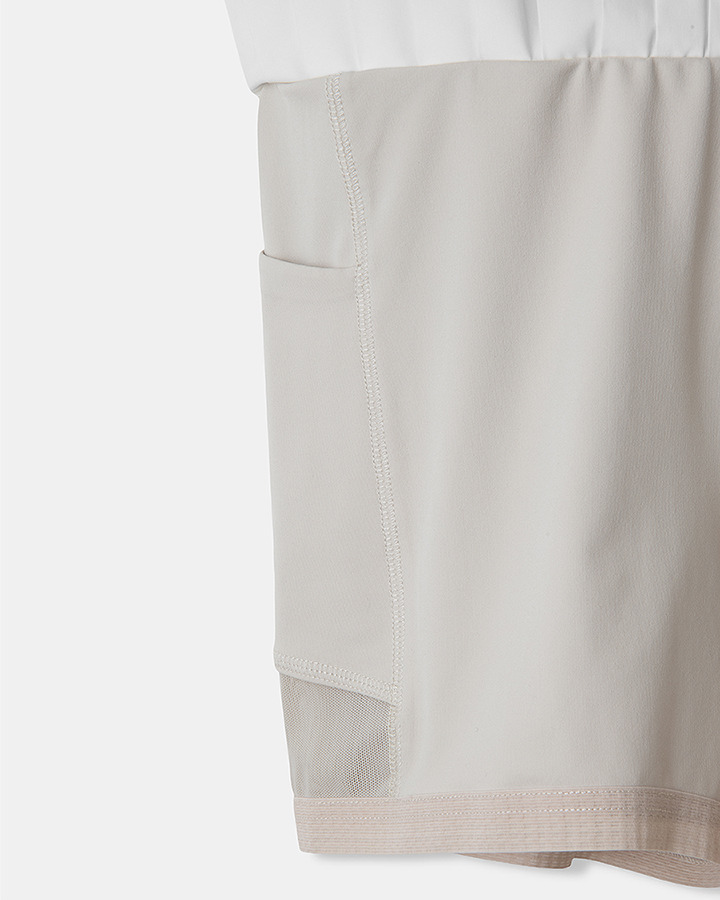 【5525 &times; MAICHI】STRETCH PLEATS SKIRT 詳細画像 WHITE 7