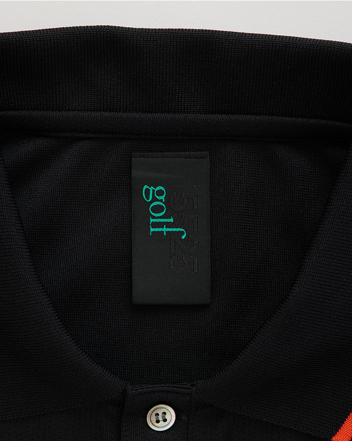 COLOR PANEL GOLF SHIRT 詳細画像 BLACK/BEIGE 4