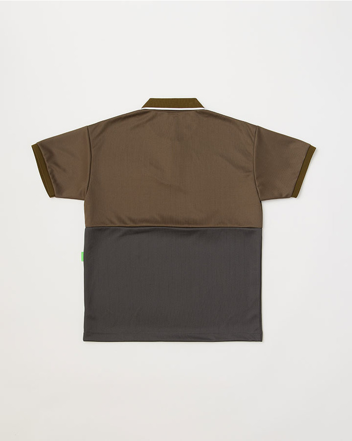 COLOR PANEL GOLF SHIRT 詳細画像 OLIVE/GRAY 2