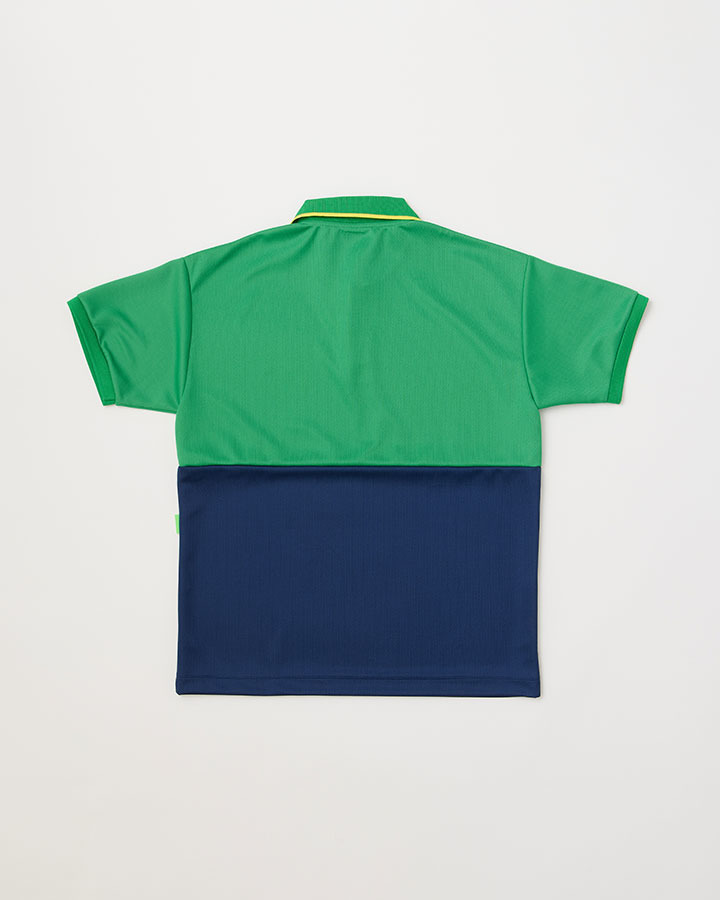 COLOR PANEL GOLF SHIRT 詳細画像 GREEN/NAVY 2