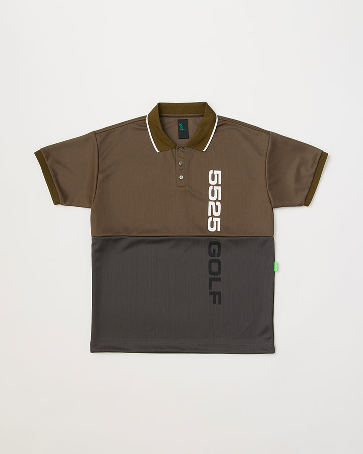 COLOR PANEL GOLF SHIRT 詳細画像 OLIVE/GRAY 1