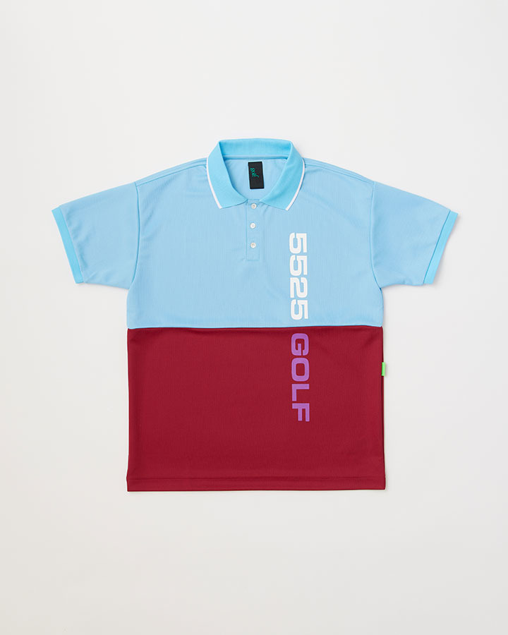COLOR PANEL GOLF SHIRT 詳細画像 SAX/PURPLE 1