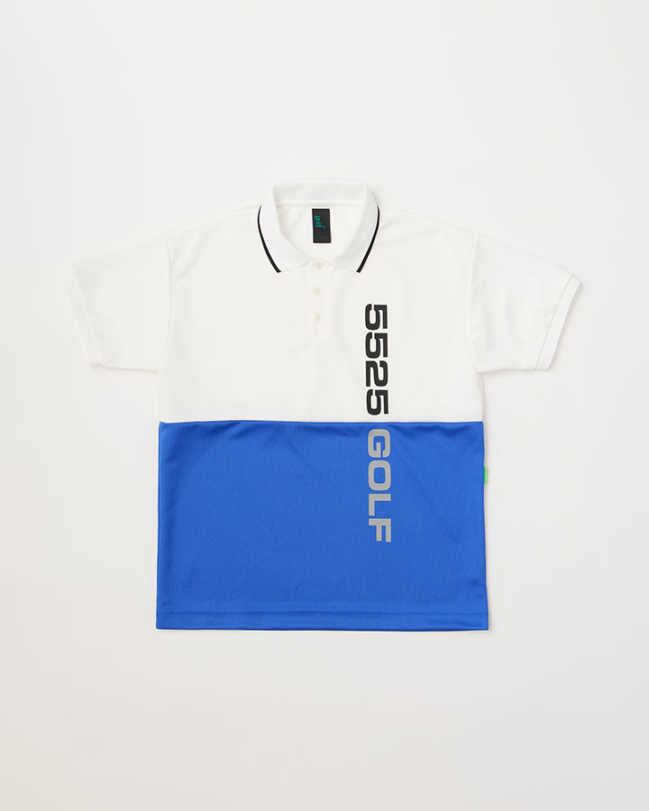 COLOR PANEL GOLF SHIRT 詳細画像 WHITE/ROYAL 1