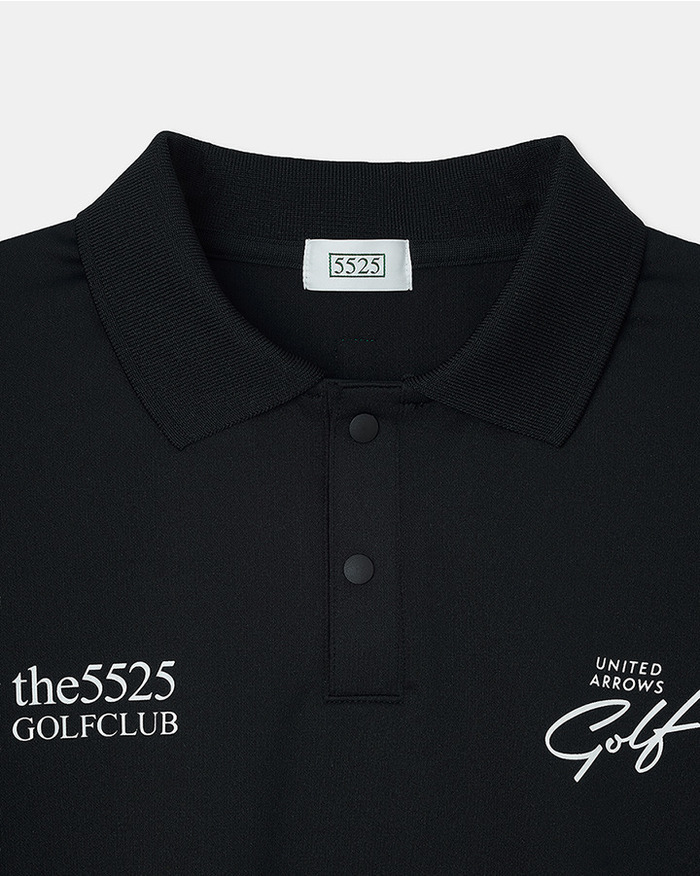 【5525 &times; UNITED ARROWS GOLF】5525 S/S PL 詳細画像 BLACK 2
