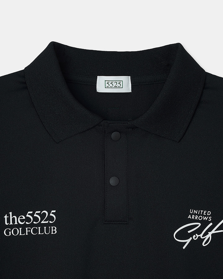 【5525 &times; UNITED ARROWS GOLF】5525 S/S PL 詳細画像 BLACK 2