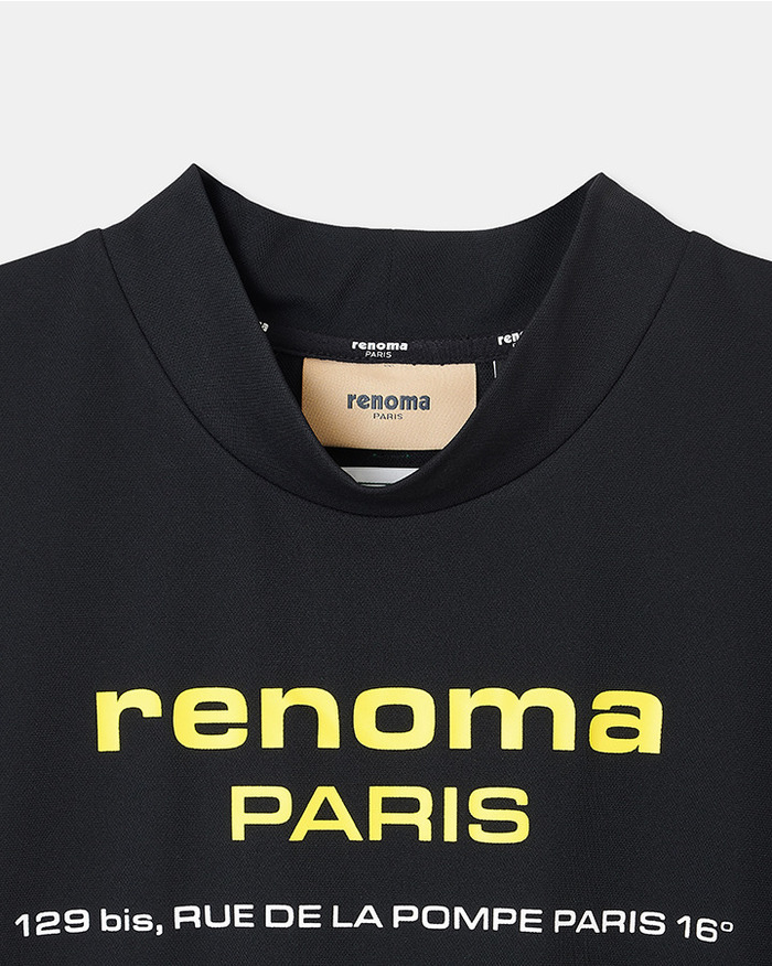 renoma golf 5525 MOCK TEE 詳細画像 BLACK 2