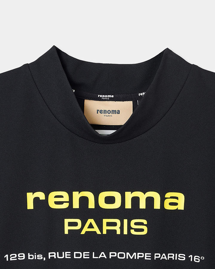 renoma golf 5525 MOCK TEE 詳細画像 BLACK 2