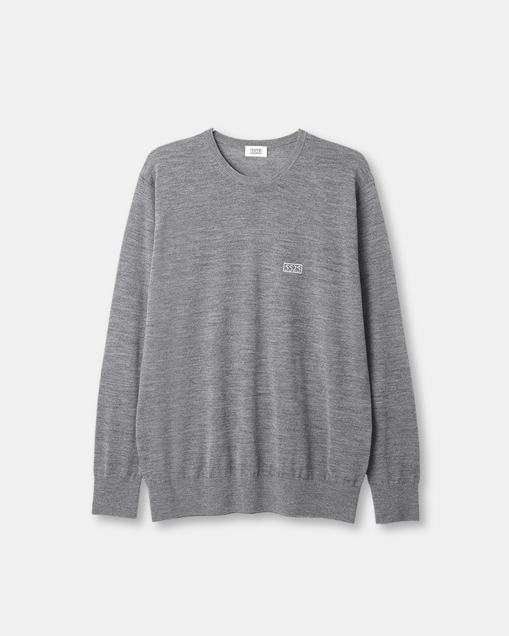 5525 CREW NECK H/G SWEATER 詳細画像 LT.GRAY 1