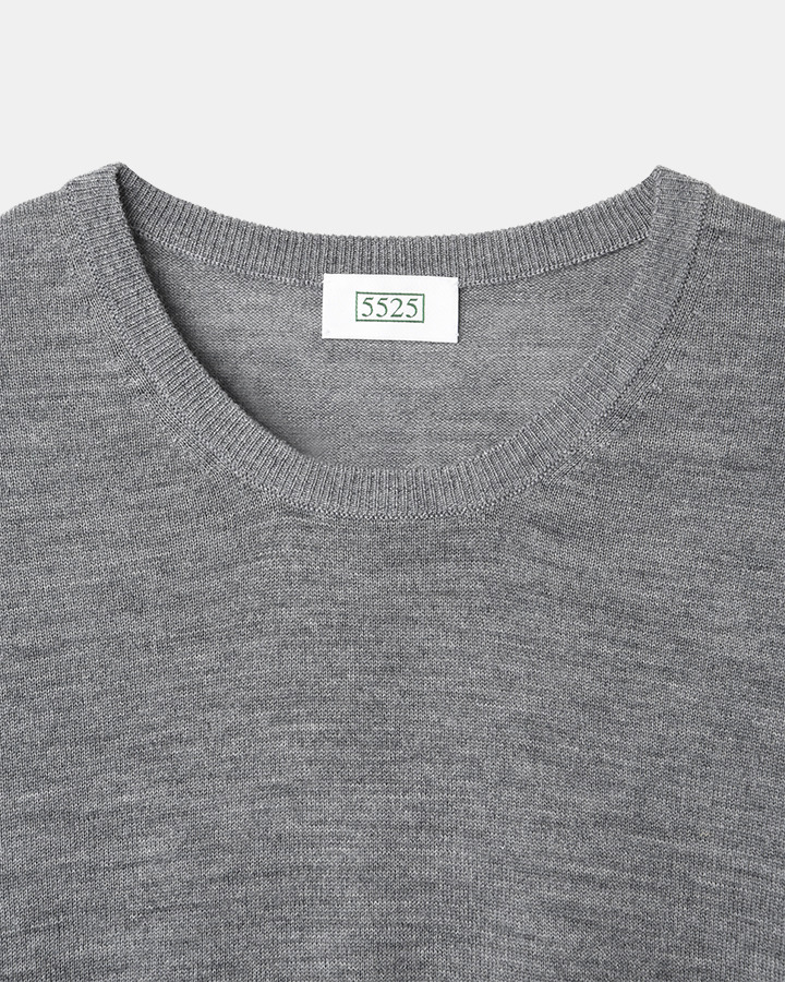 5525 CREW NECK H/G SWEATER 詳細画像 LT.GRAY 2