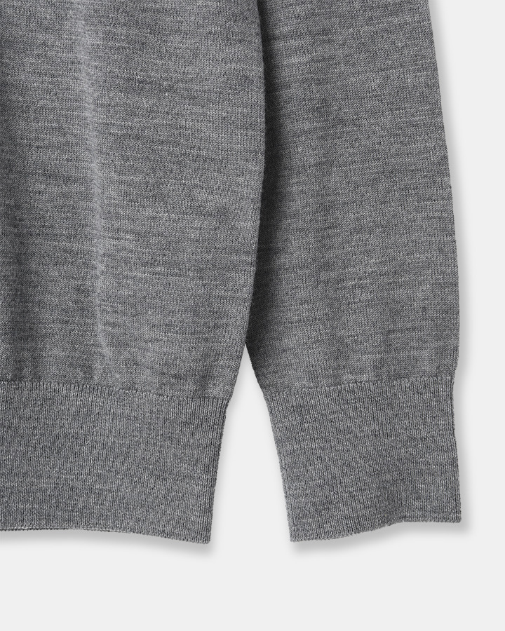 5525 CREW NECK H/G SWEATER 詳細画像 LT.GRAY 4