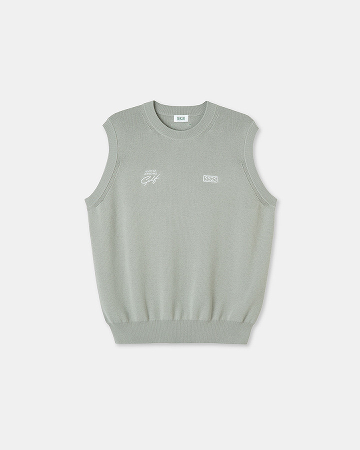 【5525 &times; UNITED ARROWS GOLF】5525 ROUND VEST 詳細画像 LT.GRAY 1