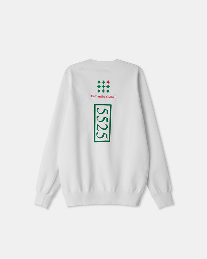 【5525 &times; Samantha Global】SAMANTHA BY 5525 SWEATER 詳細画像 WHITE 5